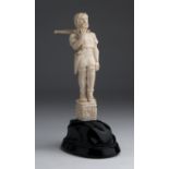 A carved ivory figure of a crossbowman - Germany, late 19th / early 20th Century (pre-1947); ; on