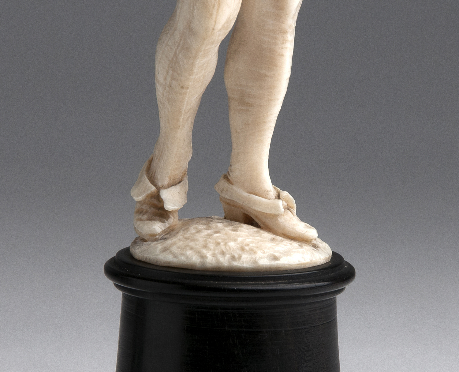 A carved ivory figure of a falconer - W. Haebler, Switzerland, early 20th Century (pre-1947); ; - Image 4 of 6