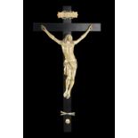 A Fine and Large Baroque Carved Ivory of Christ Crucified - Flemish sculptor follower of Claude