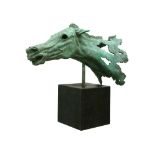 Rory Breslin (b.1963)Artemision Horse StudyBronze on marble plinth base, 71cm high x 74cm long x