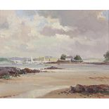 Maurice C. Wilks RUA ARHA (1910-1984)View of Braddock Island at White Rock, Co. DownOil on canvas,