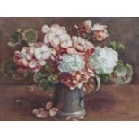 Lady Kate Dobbin (1868-1955)Still Life with Flowers in a TankardWatercolour, 29 x 40cm (11¼ x 15¾)