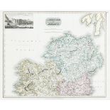JOHN HEWITT THOMPSON (1813-1869)A Map of Ireland in two parts, North and South502 x 593. Abl 249. (