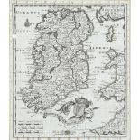 Johann Christoph Beer (1665-1695)A Map of IrelandFrom Neu Geharnischte Gross Britannien. 250 x