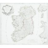 ***DIDIER ROBERT DE VAUGONDY (1723-1786)A Map of IrelandFrom the 1793 edition of the Atlas