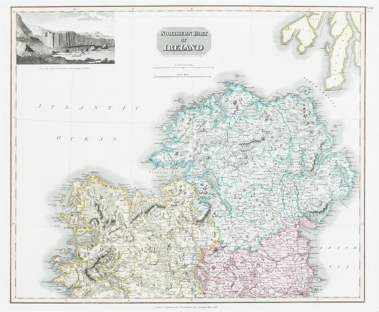 JOHN HEWITT THOMPSON (1813-1869)A Map of Ireland in two parts, North and South502 x 593. Abl 249. ( - Image 2 of 2