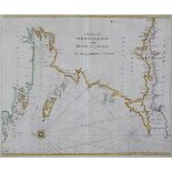 JOHN SELLER (1634-1697)A chart from Galway to the ShannonEngraving (1750), 45 x 53cm