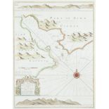 Greenville Collins (1653-1693)A Chart of Carlingford Lough from his Great Britain's Coasting