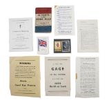 A COLLECTION OF ULSTER UNIONISTS/HOME RULE RELATED ITEMS OTHER ITEMS, Two political labels/stamps: