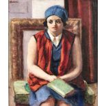 Roderic O’Conor (1860 - 1940)Girl with red waistcoat (1927)Oil on canvas, 63 x 52 cm (24.75 x 20.