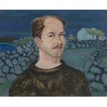 Gerard Dillon (1916-1971)Self in InishlackenOil on board, 31 x 37.5cm (12 x 14¼'')Signed;