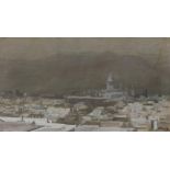Sir John Lavery RA RHA RSA (1856-1941)Moonlight, Tetuan, MorrocoOil on canvas, 36 x 63.5cm (14¼ x