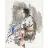 Mainie Jellett (1897-1944)Woman ReadingWatercolour, 27 x 21cm (10½ x 8¼'')Provenance: From the