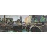 ***PLEASE NOTE: THIS WORK IS UNSIGNED***Kenneth Webb RWA FRSA RUA (b.1927) Christchurch from the