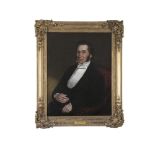 IRISH SCHOOL (19TH CENTURY)Portrait of a seated gentleman Oil on canvas, 90 x 69cm