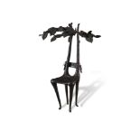 Carolyn Mulholland RHA (b.1944)Poet's ChairBronze, 71cm high x 54cm wide x 30cm deep (28 x 21¼ x