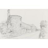 Raymond Piper HRHA HRUA (1923-2007)Dalways Bawn, Co. Antrim (1988)Pencil, 31 x 50cm (12¼ x 19¾'')