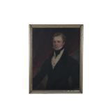 ENGLISH SCHOOL, c.1830Portrait of a Gentleman, half length, wearing a black coat and white waistcoat