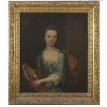 MICHAEL DAHL (1659-1743)Portrait of Martha Langham, as a young girl three-quarter length wearing a