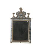 A CHARLES XII STYLE ENGRAVED GLASS AND GILT MIRROR, SWEDISH C.1700, attributed to Gustav Precht,
