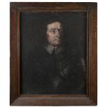 IRISH SCHOOL (18TH CENTURY)Portrait of Oliver Cromwell, half length, in armourOil on canvas, 70 x