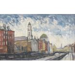 Kitty Wilmer O'Brien RHA (1910-1982)Arran Quay, DublinOil on board, 37 x 60cm (14¼ x 14¾'')