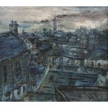 George Campbell RHA (1917-1979)Over the Rooftops, DublinOil on board, 33 x 38cm (13 x 15'')Signed