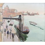 Letitia Marion Hamilton RHA (1878-1964)Wet Day on the Guidecco (Venice)Oil on canvas, 50 x 61cm (19¾