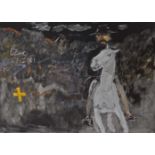 Basil Blackshaw HRHA RUA (1932-2016)Night Rider (2001)Acrylic on canvas, 152.5 x 213.5cm (60 x 84”)