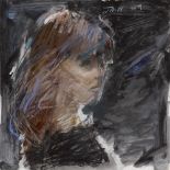 Basil Blackshaw HRHA RUA (1932-2016)Portrait of Jude (1989)Pastel and oil on paper, 61 x 61cm, (24 x
