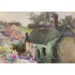 Mildred Anne Butler RWS FRSA RUA (1858-1941)A Hampshire CottageWatercolour, 12.5 x 17.5cm (5 x 7'')