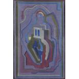 Evie Hone HRHA (1894-1955)Abstract CompositionOil on canvas, 100 x 65cm (39¼ x 25½'')Signed and