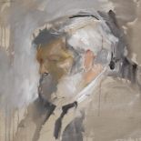 Basil Blackshaw HRHA RUA (1932-2016)Portrait of the Poet Michael Longley (1989)Oil on canvas, 58 x