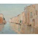 Letitia Marion Hamilton RHA (1878-1964)Venetian Canalscape Oil on canvas, 49.5 x 62.5cm (19½ x