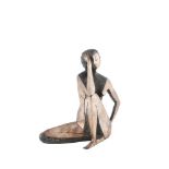 Frederick E. McWilliam HRUA RA (1909-1992)Sitting Up Girl II (1970)Bronze, 25 x 22 x 15cm (10 x 8¾ x