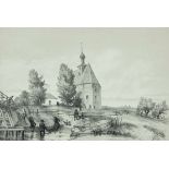 André DURAND (1807-1867) Auguste RAFFET (1804-1860) [pour les figures] Église du village de Kara-