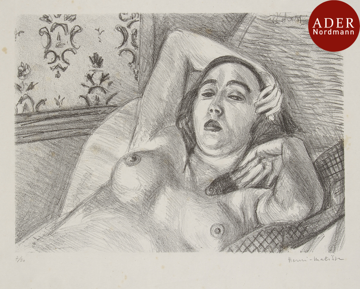 Henri Matisse (1869-1954) Le Repos du modèle. 1922. Lithographie. 300 x 222. Duthuit-Garnaud 416.