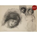 Pierre-Auguste Renoir (1841-1917) La Pierre aux trois croquis. 1904. Lithographie. 285 x 225.