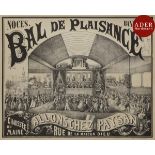 Anonyme Bal de Plaisance / Allons chez Paysan. Chaussée du Maine, rue de la Maison Dieu. 1890.