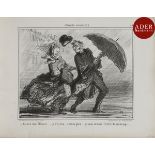 Honoré Daumier (1808-1879) Pl. de diverses séries (Actualités, Ces bons Parisiens, Croquis