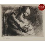Maurice Asselin (1882-1947) Maternité. Recueil de huit planches dessinées, gravées et tirées par