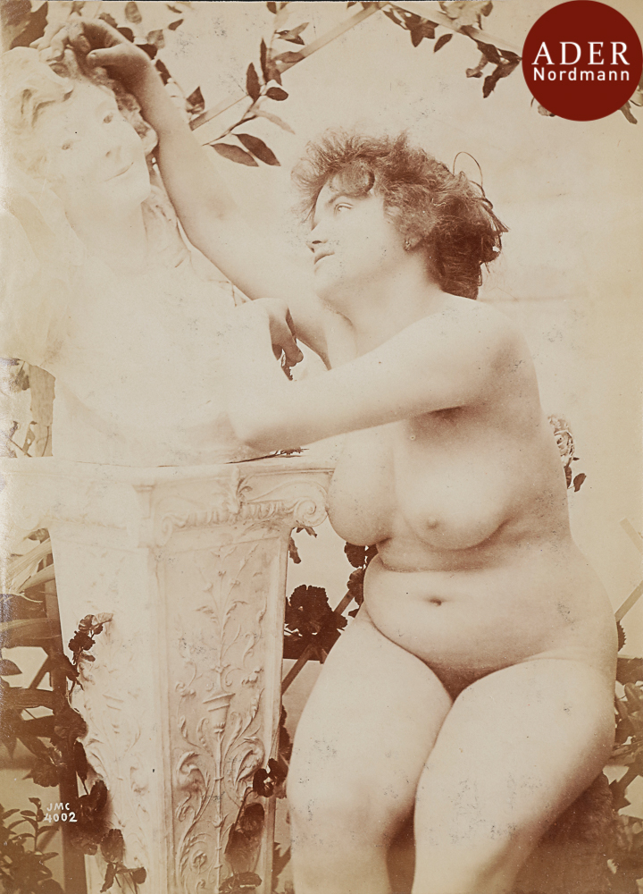 Josep Maria Cañellas (1856-1902) Nus féminins dans la végétation, c. 1890. Deux (2) épreuves sur