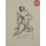 André DERAIN Cinq études de nus. 1929. Autographie. Formats divers. Adhémar 89 et 90. Très belles