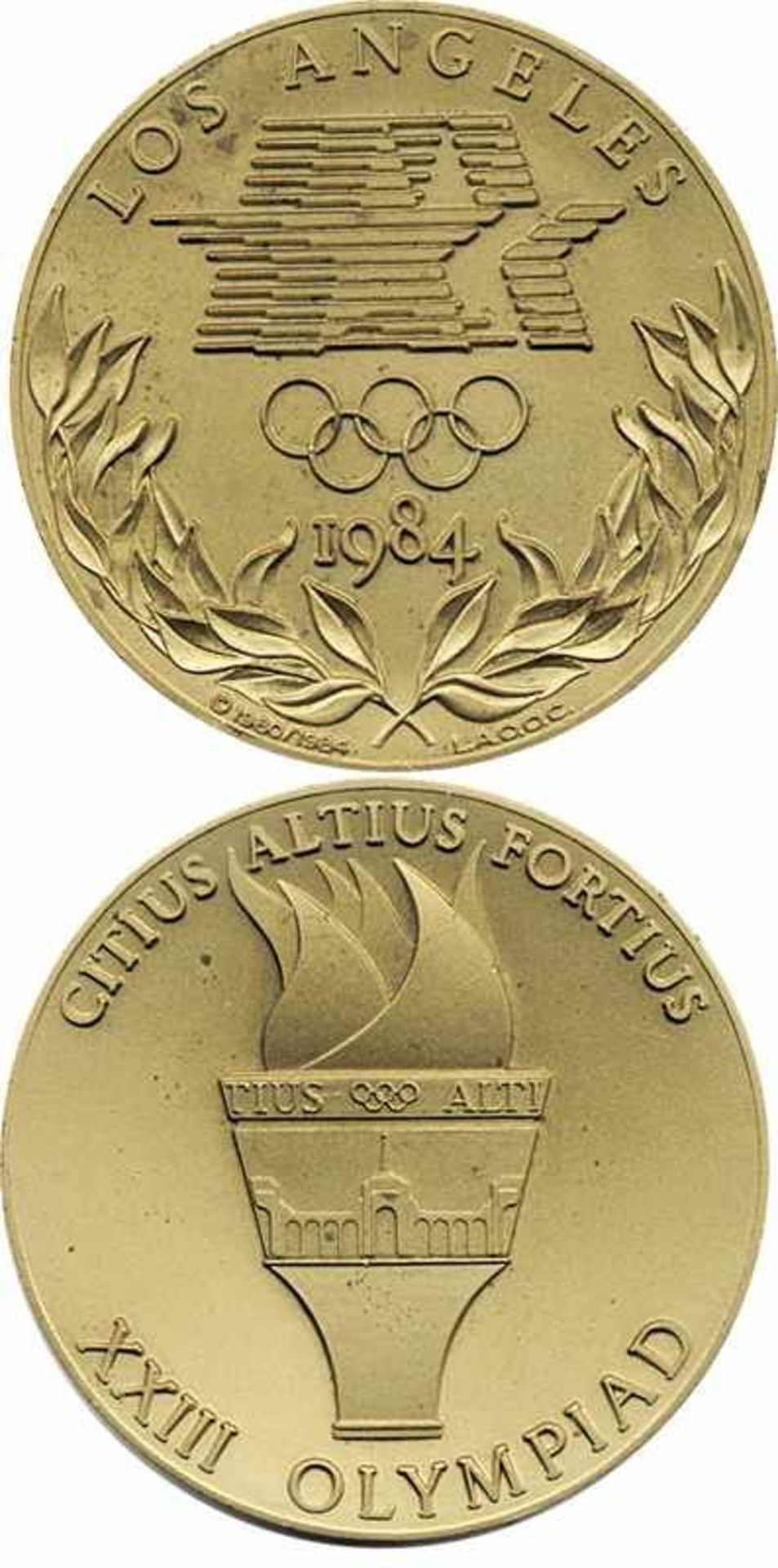 Olympic Games 1984. Participation medal Los Angel - Participation Medal: OG 1984:Official Medal in