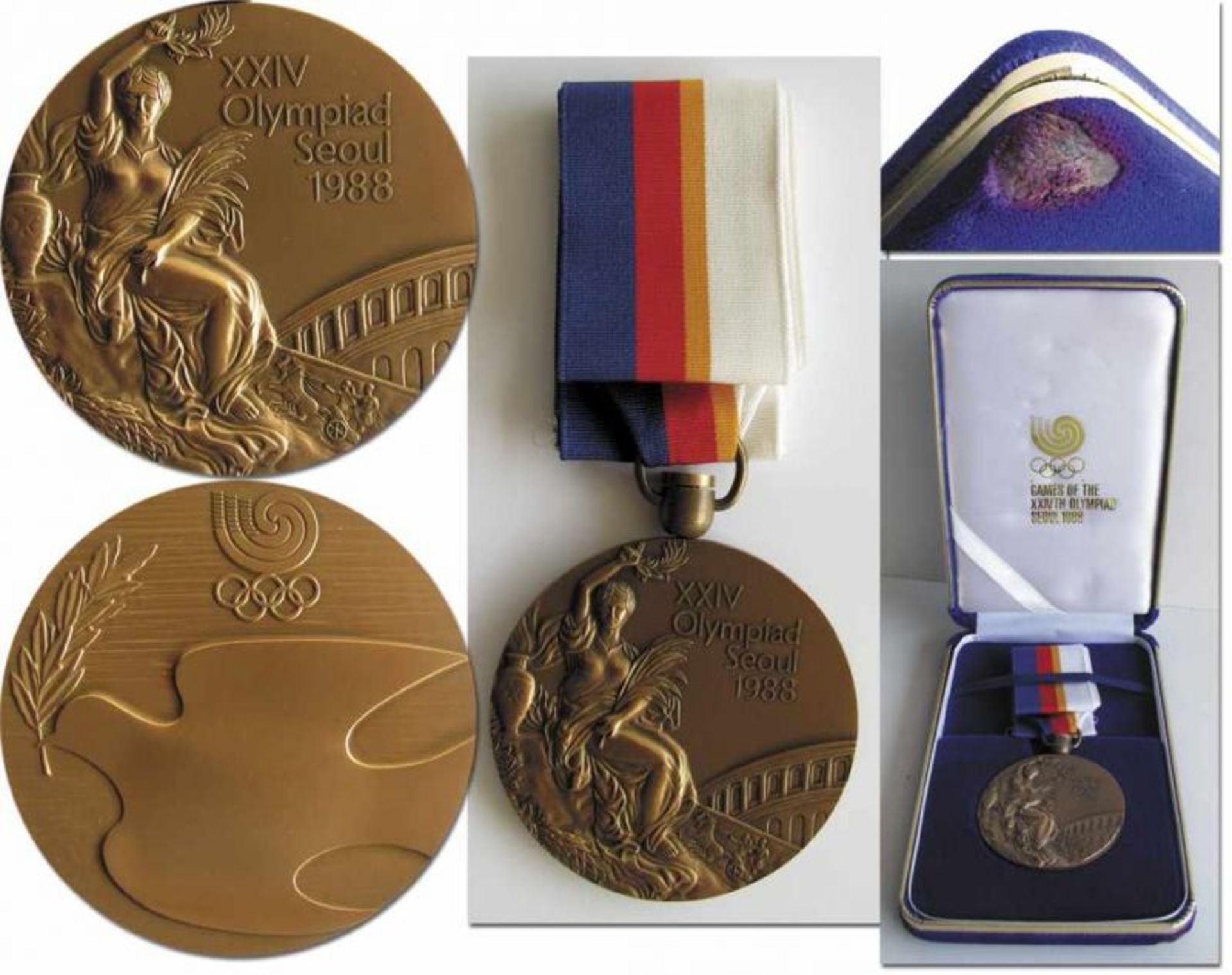 Olympic Games Seoul 1988. Bronze Winner medal - Original bronze medal from the Olympic Games in