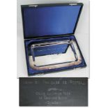 World Cup 1998 Silver Plate of Honour - Present of the French FA engraved "Federation Francaise de