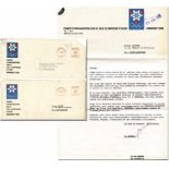 Olympic Winter Games 1968 Two official Letters - Two official envelopes of the Organisation