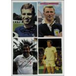 Autograph Football Stars England Bremner , Osgood - Four colour photos "British Stars" with four