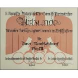 Olympic Winter Games 1936 Diploma - Winner diploma from the Olympic Winter Games in Garmisch-