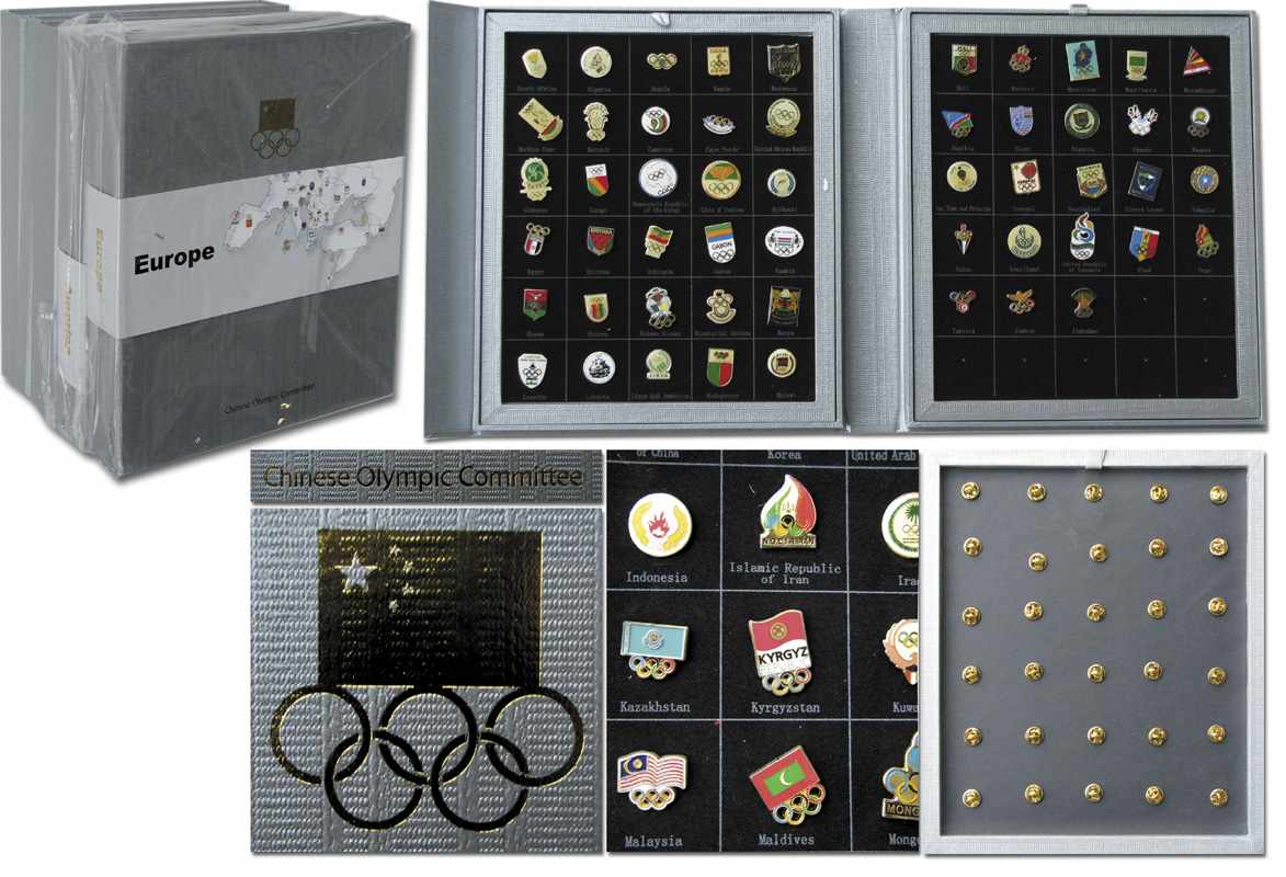 Olympic Games 2008 NOC Pins collection - Approved copies of the pins of all countires that